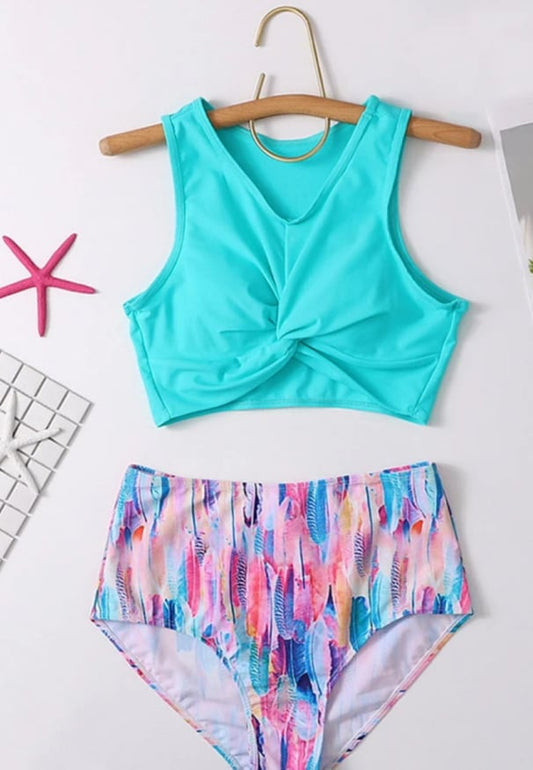 Feathers in Color 2 pieces Bathingsuit (RE-STOCK!)