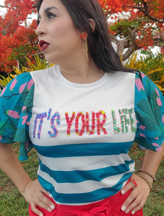 It's Your Life Sequin Shirt